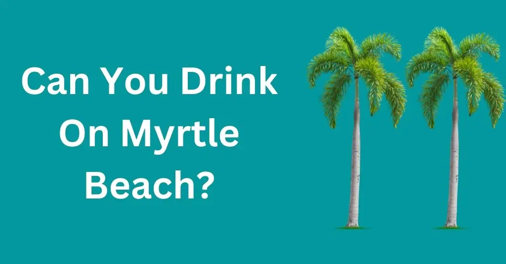 Can You Drink On Myrtle Beach?