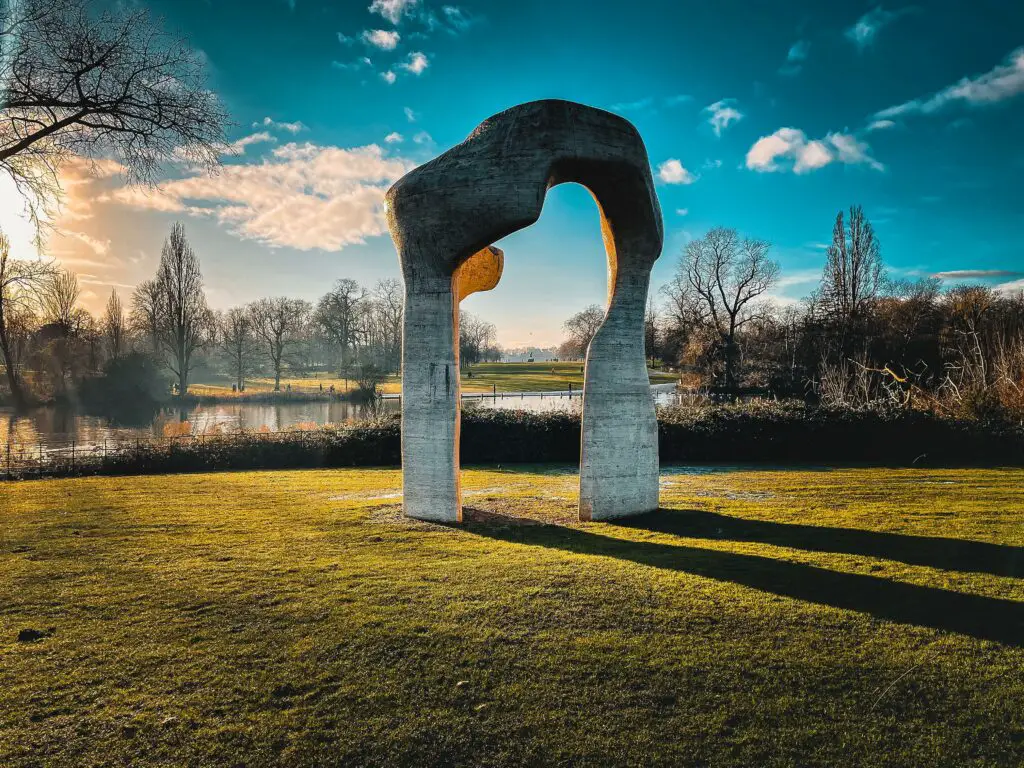 sunset at hyde park, london